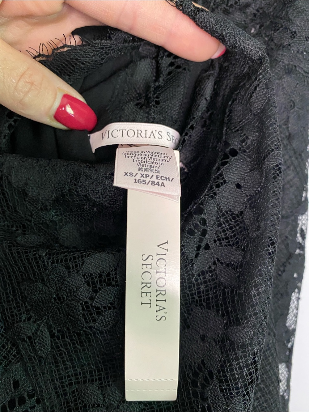 Victoria Secret Twinkle Strap Lace Mini Slip Dress - Picture 4 of 5